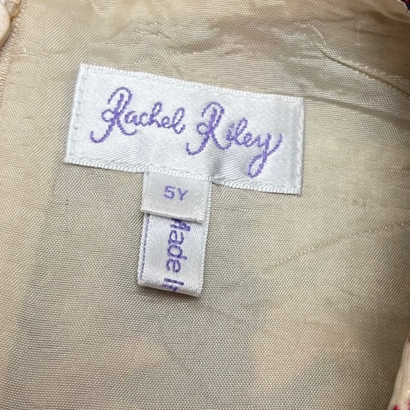 Rachel Riley Gold Damask/Red Rose Party Dress - Picture 3 of 5